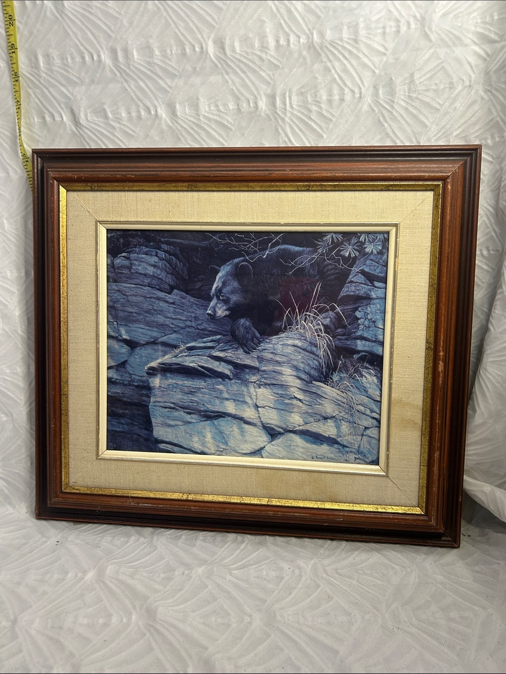 Robert Bateman Bear Wildlife Print Framed Rustic Wall Art
